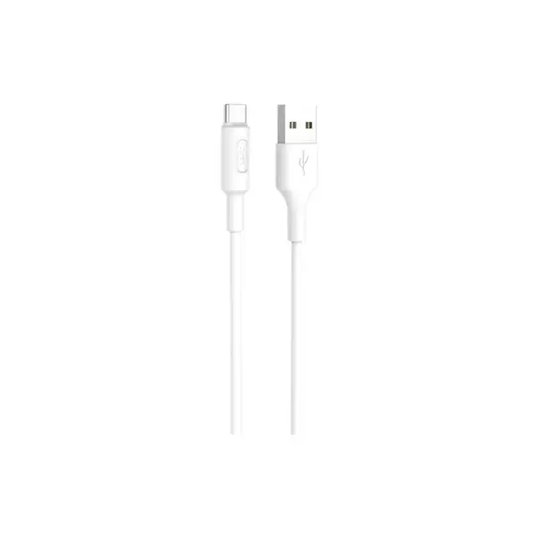 Дата кабель USB 2.0 AM to USB-C 1.0m 2A X25 white HOCO (6957531080152)
