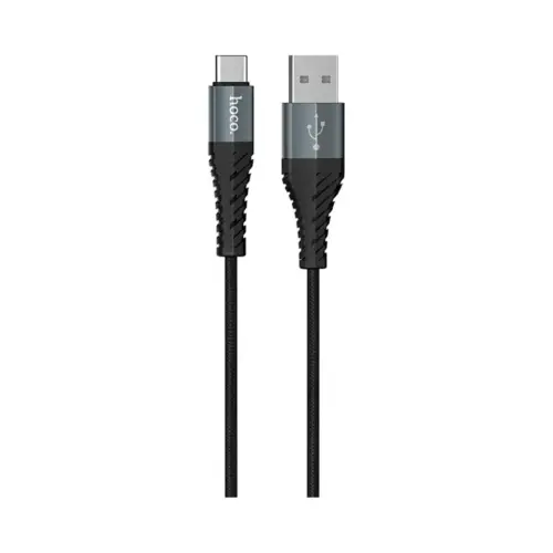 Дата кабель USB 2.0 AM to USB-C 1.0m X38 Cool black HOCO (6931474710567)