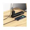 Дата кабель USB 2.0 AM to Lightning 1.0m 2.4A nylon X59 black HOCO (6931474744869)