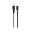 Дата кабель USB 2.0 AM to Lightning 1.0m 2.4A nylon X59 black HOCO (6931474744869)