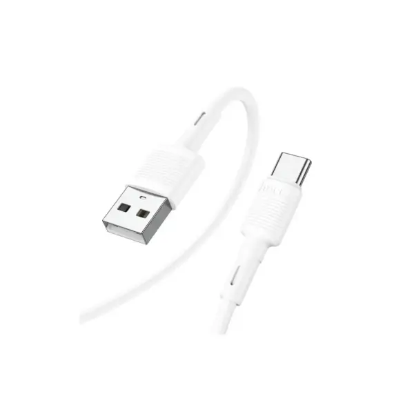 Дата кабель USB 2.0 AM to USB-C 1.0m 3A X83 white HOCO (6931474770912)