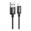 Дата кабель USB 2.0 AM to Lightning 3.0m X91 Radiance black HOCO (6931474788702)