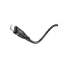 Дата кабель USB 2.0 AM to Lightning 1.2m 2.4A nylon light indicator U93 black HOCO (6931474732132)