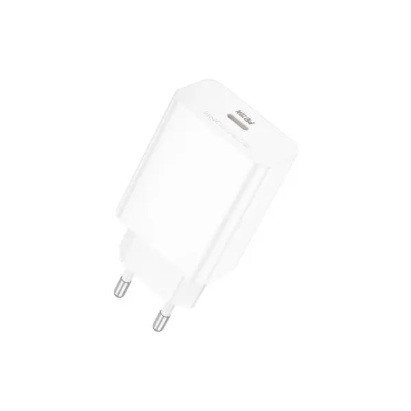 Зарядний пристрій BOROFONE BA21A USB-C PD20W white (6941991111402) Зарядний пристрій BOROFONE BA21A USB-C PD20W white (6941991111402)
