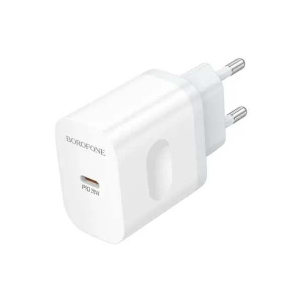 Зарядний пристрій BOROFONE BA99A USB-C PD20W white (6941991121357)