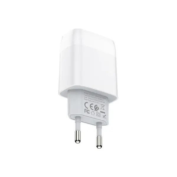 Зарядний пристрій HOCO C73A 2xUSB 12W white (6931474712912)