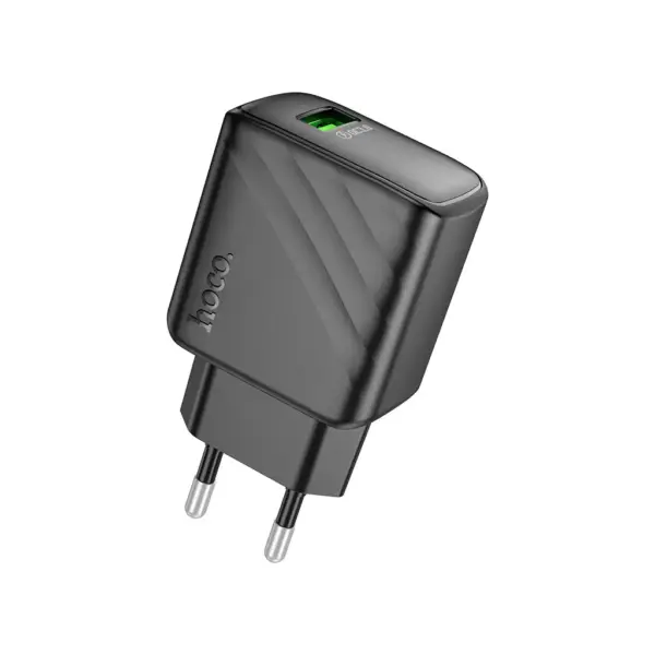 Зарядний пристрій HOCO CS21A USB 18W QC3.0 black (6942007609883)