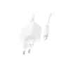 Зарядний пристрій HOCO CS11A USB + cable USB to Lightning white (6942007603577)