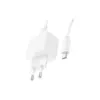 Зарядний пристрій HOCO CS11A USB + cable USB to USB-C white (6942007603614)