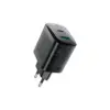 Зарядний пристрій Acefast A106 1xUSB-C PD45W + 1xUSB QC3.0 GaN black (6974316284031)