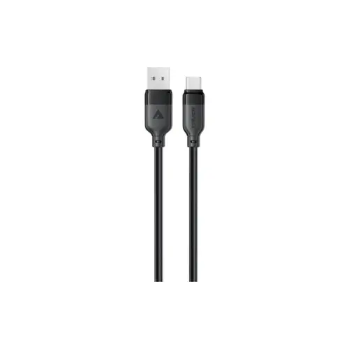 Дата кабель USB 2.0 AM to USB-C 1.2m 3A TPE black Acefast (6974316283812)