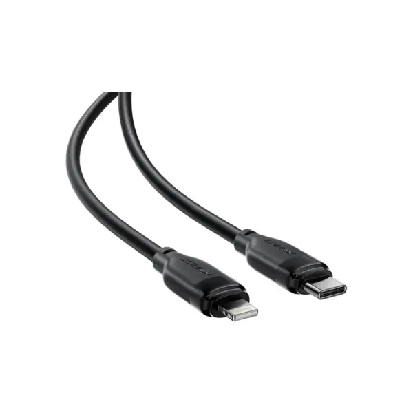 Дата кабель USB 2.0 AM to Lightning 2.0m 30W TPU black Acefast (6974316286288)