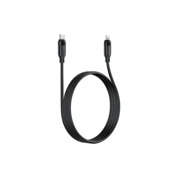 Дата кабель USB 2.0 AM to Lightning 2.0m 30W TPU black Acefast (6974316286288)