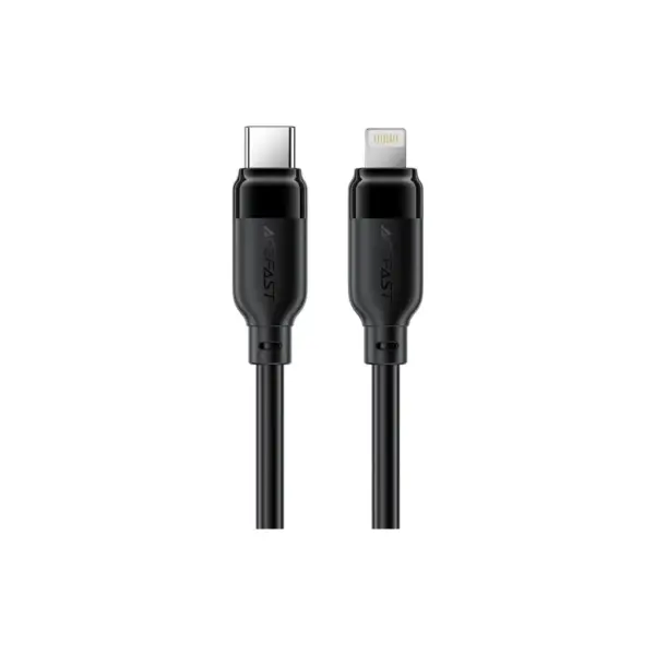 Дата кабель USB 2.0 AM to Lightning 2.0m 30W TPU black Acefast (6974316286288)