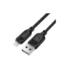 Дата кабель USB 2.0 AM to Lightning 2.0m 2.4A TPE black Acefast (6974316286271)