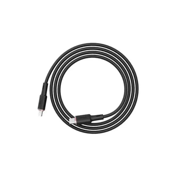 Дата кабель USB-C to Lightning 1.2m 3A 20W silicon black Acefast (6974316280644) Дата кабель USB-C to Lightning 1.2m 3A 20W silicon black Acefast (6974316280644)