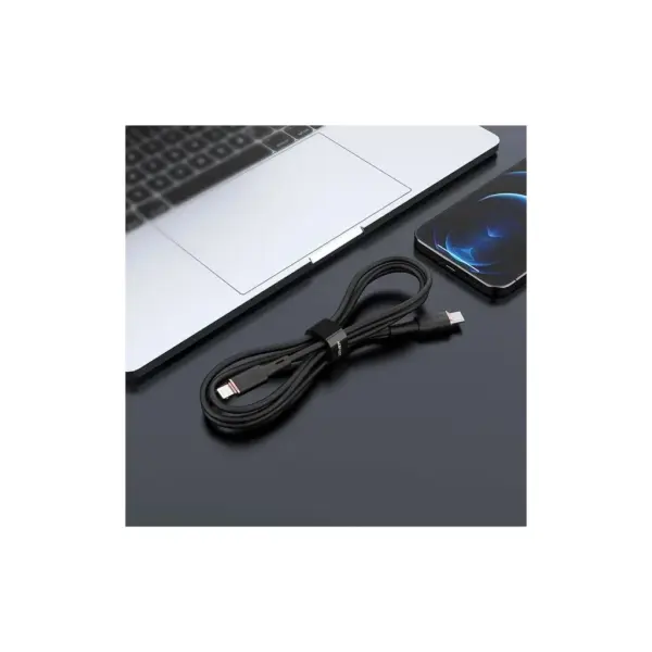 Дата кабель USB-C to Lightning 1.2m 3A 20W silicon black Acefast (6974316280644) Дата кабель USB-C to Lightning 1.2m 3A 20W silicon black Acefast (6974316280644)