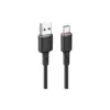 Дата кабель USB 2.0 AM to USB-C 1.2m 3A silicon black Acefast (6974316280767)