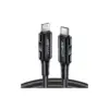 Дата кабель USB-C to Lightning 1.8m 30W 3A nylon black Acefast (6974316281306)