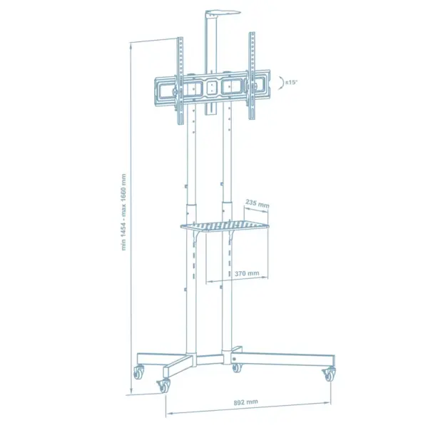 Стійка презентаційна Walfix TVS-6005B