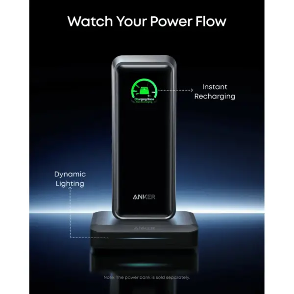 Зарядний пристрій Anker 2xUSB-C + 1xUSB-A 150W Pogo pin black (A1903G11)