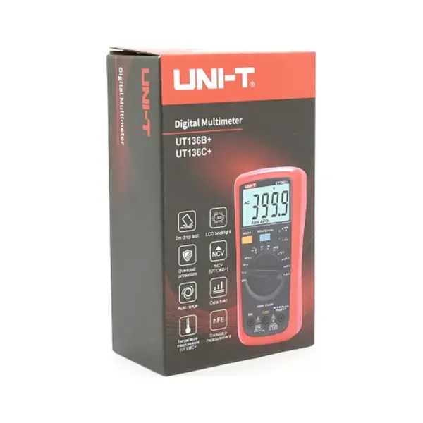 Цифровий мультиметр UNI-T UNI-T UT136B+ Вимірювання V (AC/DC), A (AC/DC), , C, Hz, NCV (UT136B+) Цифровий мультиметр UNI-T UNI-T UT136B+ Вимірювання V (AC/DC), A (AC/DC), , C, Hz, NCV (UT136B+)