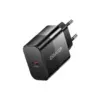Зарядний пристрій Essager USB-C PD30W + cable USB-C to USB-C 60W black (E30JSB1-SYTT1-T)