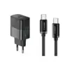 Зарядний пристрій Essager USB-C PD30W + cable USB-C to USB-C 60W black (E30JSB1-SYTT1-T)