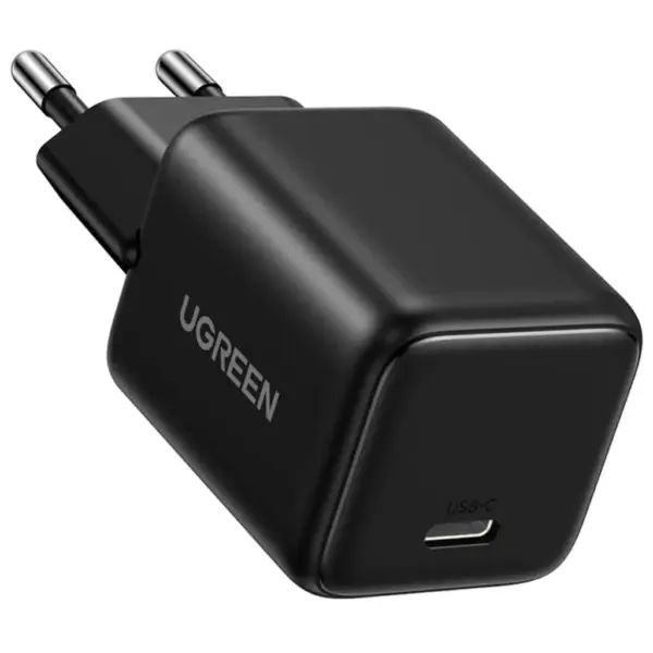 Зарядний пристрій Ugreen X513 USB-C PD30W QC4.0 GaN black (65007)
