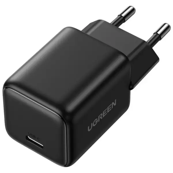 Зарядний пристрій Ugreen X513 USB-C PD30W QC4.0 GaN black (65007)