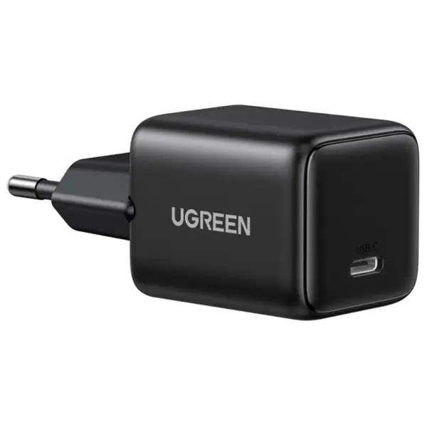 Зарядний пристрій Ugreen X513 USB-C PD30W QC4.0 GaN black (65007)