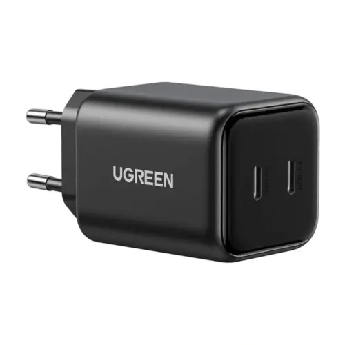 Зарядний пристрій Ugreen X526 2xUSB-C PD45W GaN black (65058) Зарядний пристрій Ugreen X526 2xUSB-C PD45W GaN black (65058)