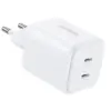 Зарядний пристрій Ugreen X526 2xUSB-C PD45W GaN white (65154)