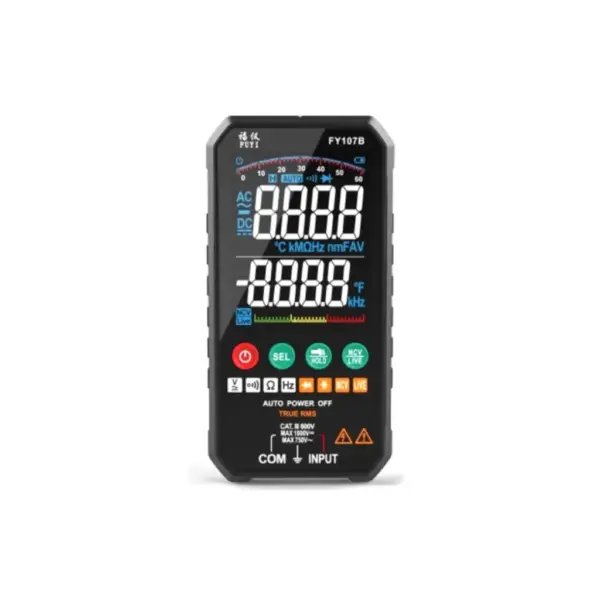 Цифровий мультиметр Fuyi FY107B, V, A, Ω, C, F, тест діодів, ємність (FY107B)