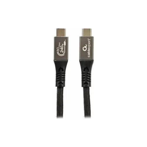 Дата кабель USB-C to USB-C 1.0m USB4 240W 16K60Hz braided Cablexpert (CCBP-USB4.2-CMCM240-1M)