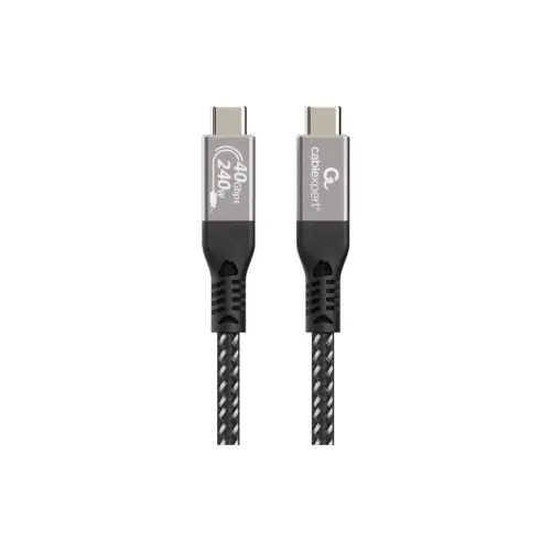 Дата кабель USB-C to USB-C 0.5m USB4 240W 8K60Hz 40Gbps Cablexpert (CCBP-USB4-CMCM240-0.5M)