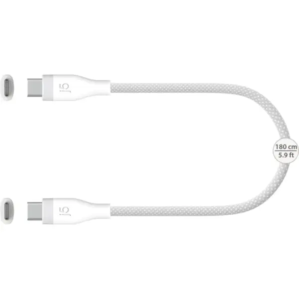 Дата кабель USB-C to USB-C 1.8m 60W (20V/3A) premium J5create (JUCX18L18W-N)