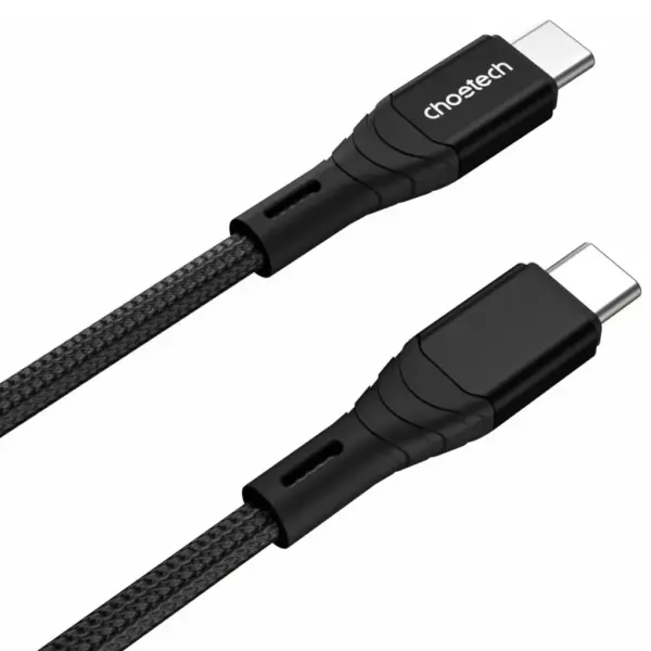 Дата кабель USB-C to USB-C 1.0m PD100W premium black Choetech (XCC-1008)
