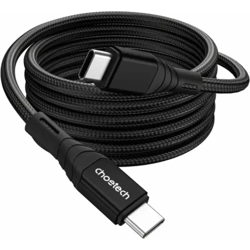 Дата кабель USB-C to USB-C 1.0m PD100W premium black Choetech (XCC-1008)