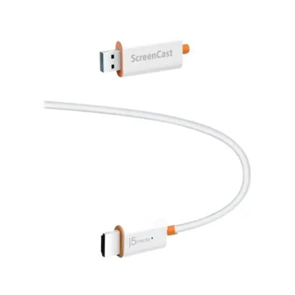 Адаптер J5create Wireless1080p AirPlay/Miracast/Chromecast up to 15m white (JVAW56-N)