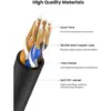 Патч-корд 1.5м, U/UTP CAT 6A Copper Ethernet Cable тонкий(діаметр 2.8мм) NW122 Black Ugreen (70333)