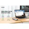 Патч-корд 1.5м, U/UTP CAT 6A Copper Ethernet Cable тонкий(діаметр 2.8мм) NW122 Black Ugreen (70333)