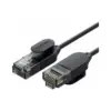 Патч-корд 3м, U/UTP CAT 6A Copper Ethernet Cable тонкий(діаметр 2.8мм) NW122 Black Ugreen (70653)