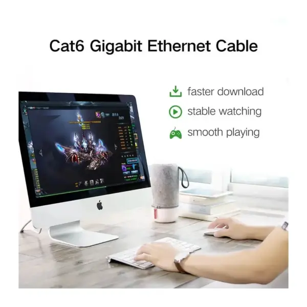 Патч-корд 20м, U/UTP Cat 6 CCA Lan Cable NW102 Black Ugreen (20166)