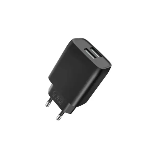 Зарядний пристрій XO L54 2xUSB 12W + cable USB to Lightning black (XO-L57-LGHT-BK)