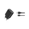 Зарядний пристрій XO L54 2xUSB 12W + cable USB to Lightning black (XO-L57-LGHT-BK)