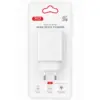 Зарядний пристрій XO QC16U 1xUSB-C PD30W + 1xUSB QC3.0 GaN white (XO-QC16U)