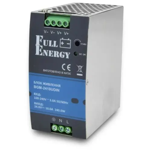 Блок живлення для систем відеоспостереження Full Energy BGM-2410UDIN Блок живлення для систем відеоспостереження Full Energy BGM-2410UDIN