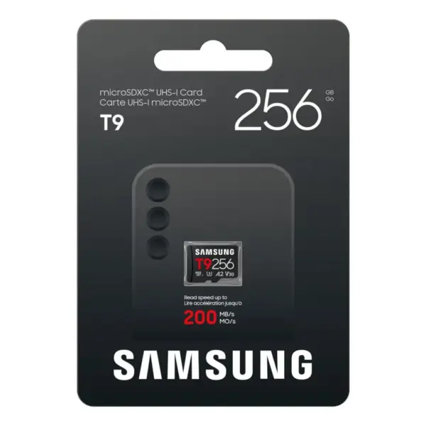 Карта пам'яті Samsung 256GB microSDXC class 10 UHS-I U3 V30 A2 T9 (MB-MH256T/WW)