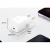 Зарядний пристрій Belkin USB-C PD25W PD3.1 + cable USB-C to USB-C 1.0m white (WCA012KQ1MWH-B6)